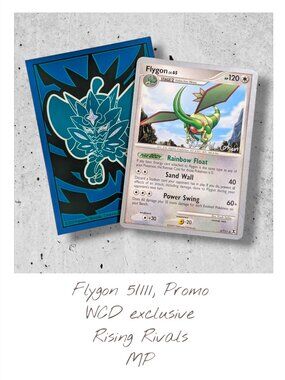 Rising Rivals Pokemon Card (BB06): Flygon 5/111, David Cohen WCD Promo